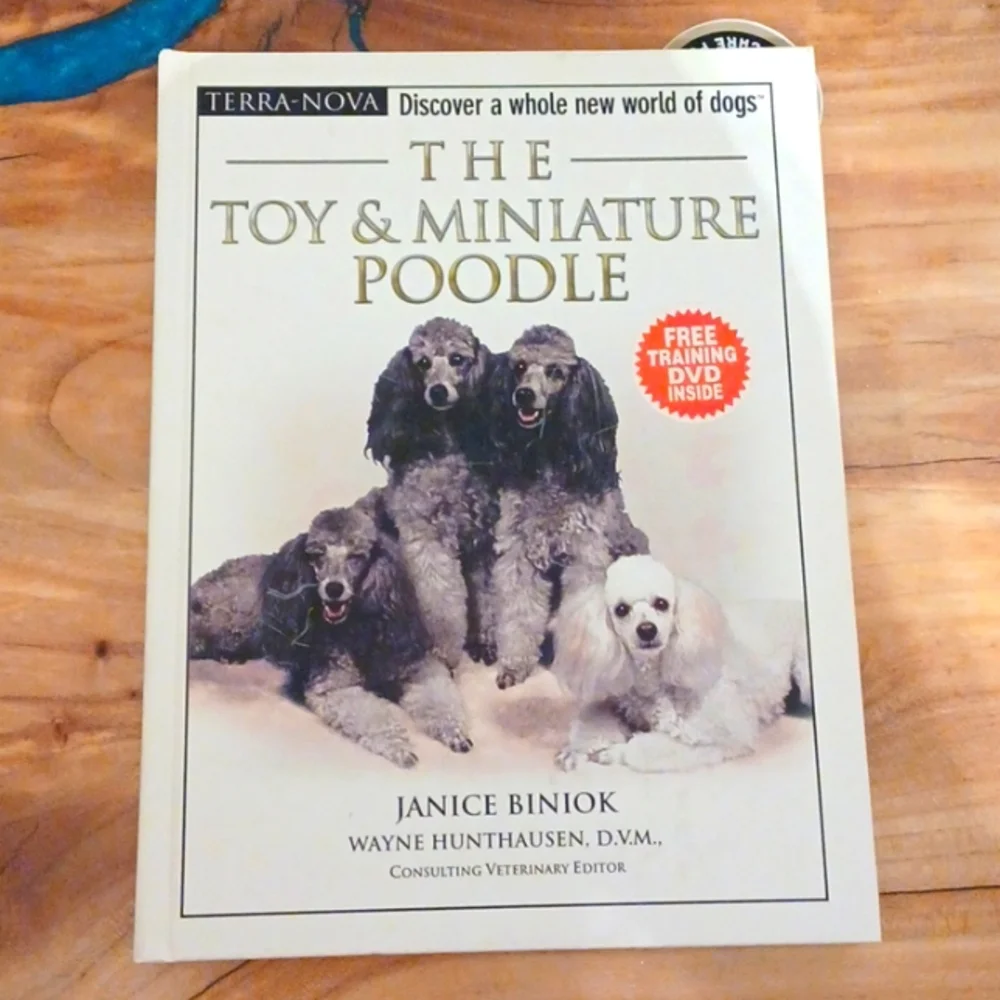 The toy and miniature poodle book and training DVD Janice Binion hardcover